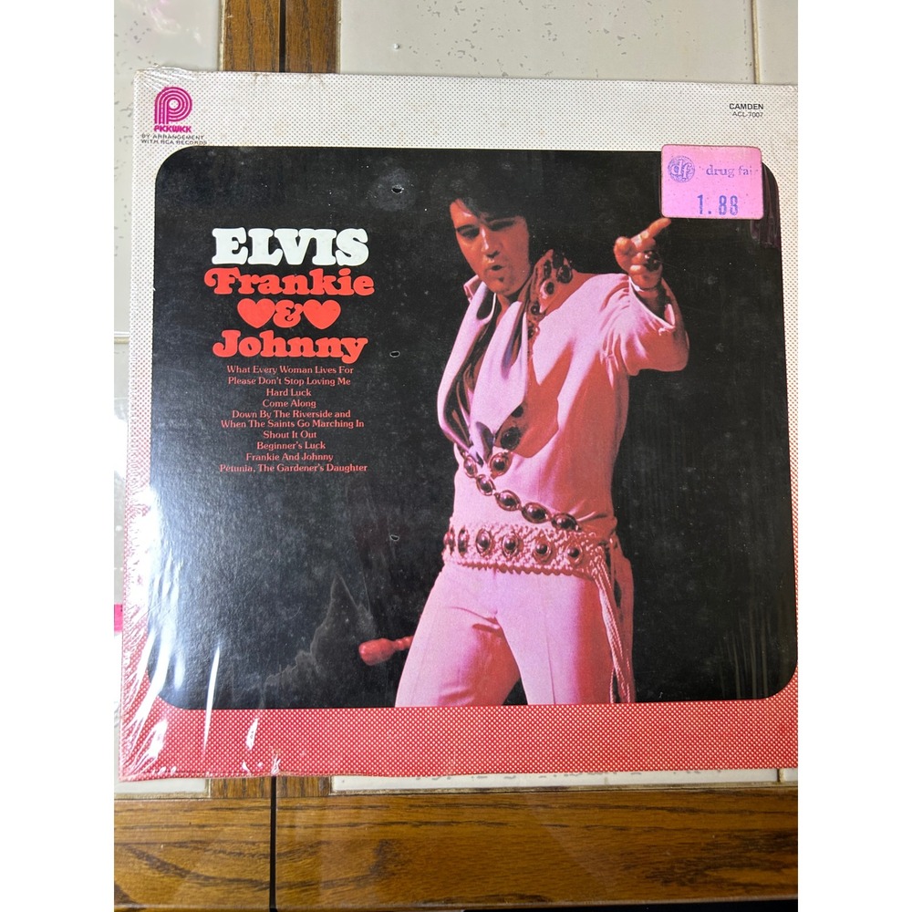 Elvis Presley Frankie‎ & Johnny Vinyl Record Album Camden RCA ACL 7005